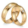 Joyería de Moda Nueva Europea y Americana Anillo Creativo para Parejas Oro de 18K Circonia Acero de Titanio Anillo para Parejas Anillo