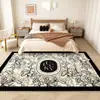 Tapete de Cabeceira Italiano, Luxo Acessível e Plush Retrô de Alta Qualidade, Tapete de Chão Macio Imitando Caxemira para Quarto Principal, Fácil de Cuidar