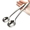 Colher Elegante de Aço Inoxidável 316, Colher de Sobremesa de Alta Qualidade, Colher Pequena Redonda para Comer, Colher de Sopa Redonda Espessa para Venda no Atacado de Fábrica
