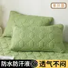 Juego de dos fundas de almohada impermeables, funda de almohada anti-saliva y a prueba de aceite 48x74, forro individual para almohada, protector de almohada