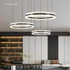 2026 Novo Modelo Lustre de Sala de Estar Estilo Italiano Luxo Leve, Minimalista Moderno Criativo Designer Luminária Circular Iceberg Proteção Ocular para Sala de Jantar