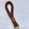 Llavero de felpa corto de colores para teléfono móvil, cordón, estrella de moda, hombre, muñeco de lana, accesorios de joyería para colgar