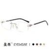 2026 Nuevas Gafas de Sol Poligonales Sin Marco con Borde Cortado Gafas de Sol Ins de Celebridad Europeas y Americanas Gafas de Sol de Moda y Únicas