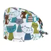 AliExpress Gorro Quirúrgico Estampado en Caliente Gorro de Médico para Laboratorio Gorro sin Visera para Enfermera Gorro Posparto Gorro para el Hogar Gorro de Cúpula