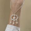 Collar con candado de amor de dragón del zodiaco Dragón de Plata Pura S999 para mujer, candado colgante de plata de ley, candado central, candado de seguridad, cuerda trenzada