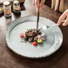 Platos Irregulares Únicos Estilo Vintage, Platos para Filete, Platos para Pasta, Platos de Cerámica Especializados, Platos de Cena para el Hogar al por Mayor, Platos Grandes, Platos de Cena