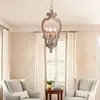 Lámpara Colgante Decorativa Vintage Rústica Americana de Madera Francesa Tallada para Sala de Estar, Comedor, Pasillo y Barra de Bar
