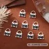 Accesorios de Arte para Uñas Estilo Nuevo Mini Bolso de Moda Dibujos Animados Metal Esmalte Estilo Chanel Decoraciones para Uñas de Niña