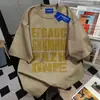 Camiseta de Manga Corta para Mujer con Estampado de Letras, Diseño Retro Estilo Coreano, Marca de Moda Trendy, Versátil, Casual, Holgada, Verano 2025