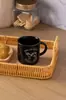 Caneca Leite Cremoso 180ml Cerâmica Preta - Lyor