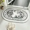 Alfombra Antideslizante para Baño, Felpudo de Entrada, Alfombrilla Absorbente para Puerta de Baño, Alfombra para Dormitorio del Hogar, Felpudo Antideslizante para Baño