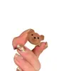 Anillo Abierto de Oso Marrón Lindo para Mujer 2025 Nuevo Popular Anillo Apilable Extraño y Raro Anillo para Dedo Índice de Otoño e Invierno