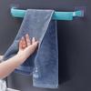 Barra de Toalla Sin Perforaciones Inodoro Extendido Baño Fresco Doble Barra Soporte de Toalla Montado en la Pared Inodoro Barra Sencilla Barra para Pantuflas