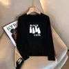 Bestseller de Almacén Lightning Marca de Moda Camiseta de Manga Larga para Mujer 2026 Otoño Invierno Holgada Gato Versátil Top de Pareja Transfronterizo Comercio Exterior