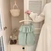 Conjunto de Suéter Otoñal Estilo Universitario para Niñas: Elegante Cárdigan de Punto Bordado con Perrito y Pantalones Versátiles de Pierna Ancha para Bebés