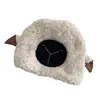 Chapéu Feminino Quente de Inverno Chapéu de Cordeiro Fofo Estilo Coreano Versátil Moda Adulto Chapéu de Pelúcia