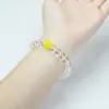 Pulseira de Cristal, Pulseira Simples Transparente de Círculo Único, Joia de Mão Fashion e Versátil, Presente para Melhor Amiga, Atacado de Joias, Pulseira de Cristal