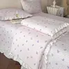 Juego de cuatro piezas de colcha de algodón lavado vintage estilo ins, colcha de verano de gasa de doble capa de algodón puro, colcha de aire acondicionado estilo princesa