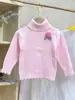 Estilo Coreano Novo Top de Tricô de Gola Alta Outono e Inverno Suéter de Tricô Quente
