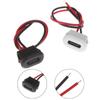 Suministro de Conector Hembra Tipo C Impermeable de 2 Pines con Cable, Interfaz de Carga USB para Cepillo de Dientes Eléctrico de Cabeza Cuadrada Apuntada de 2 Cables