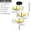 Lustre Pendente Disco Voador Tecido Lanterna Decorativa Lanterna Sala de Estar Sala de Jantar Estilo Chinês Móveis de Restaurante Pintados à Mão Chinês E27