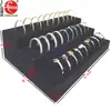 Soporte para anillos de pulsera, joyero, adorno, accesorio, anillo trapezoidal, bandeja expositora para pendientes, almacenamiento de colgantes de terciopelo para joyas