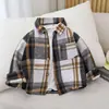 Ropa Casual de Primavera y Otoño para Niños Camisas Cuadros para Niños y Niñas Camisetas de Bebé Tops de Moda Chaquetas Modernas para Niños Pequeños