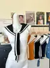 Camisola sin mangas de estilo francés con cuello azul marino para mujer, verano, temperamento puro y seductor, corte ajustado, entallada en la cintura, favorecedora, versátil, top para llevar encima