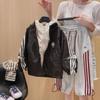 Jaquetas Femininas 2025 Jaquetas Roupas de Primavera Bebê Novo Estilo Infantil Casual Tops com Capuz Primavera e Outono
