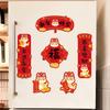 Festival de Primavera 2025 Año de la Serpiente Nuevo Estilo Calcomanías para Refrigerador Estilo Chino Decoración Magnética Movida Dibujos Animados de Año Nuevo Decoración Festiva