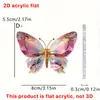 Serie de Mariposas Coloridas de Fantasía Transfronteriza Acrílico 2D Colgante para Mochila Coche Decoración para Colgar Accesorios