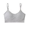 Todo en Uno Copa Fija Espalda Hermosa Sling Top Tubo Envolvente de Pecho Push-Up Sin Aro de Acero Algodón para Dormir Sujetador Deportivo para Mujer