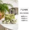 Cor de Esmalte Flor de Osmanthus Pintada à Mão Pura Conjunto de Chá Kung Fu Cinza Vegetal Uma Bule Duas Xícaras Bolsa de Armazenamento Cerâmica Doméstica Traje de Viagem