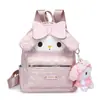 Mochila Rosa de Conejito Ins Linda de Dibujos Animados para Mujer con Lazo Texturizado, Bolsa Escolar para Estudiantes, Mochila en Stock al por Mayor