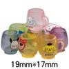 Cogumelo luminoso estéreo enfeites de carro diy chaveiro material Bolsa LED Luz Resina Mista Jóias Acessórios Brinquedo