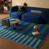 Alfombra de Terciopelo de Cristal, Sala de Estar, Felpudos Resistentes a Manchas y de Fácil Cuidado, Área Grande, Cubierta Completa de Sofá, Manta para Mesa de Café, Alfombra Absorbente para el Hogar