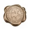 Série de Natal Adesivos de Selo de Cera Bronze Antigo para Envelopes, Convites, Garrafas de Vinho e Decoração de Presentes