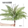 Plantas Verdes de Simulación Planta de Helecho Mampara de Pared Paisajismo Flores y Césped Artificial Decoración de Arreglo Floral Flor Césped Verde Tallo Único Flor de Plástico Tejido