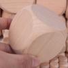 Dado de flor de loto de madera tamiz de agua 1cm-3cm-8cm dado creativo pintado a mano DIY bloque cuadrado juguete