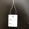 Tienda de joyería en stock cuerda elástica tejida a mano en blanco etiqueta pequeña etiqueta de precio para ropa y joyería cordón etiqueta