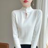 2024 otoño e invierno nuevo suéter de punto para damas mujeres retro traje Tang cuello mao chino cuello cheongsam fabricantes venta al por mayor generación