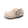 Zapatos Vintage Birkennedy forrados de felpa Love zapatos de una sola capa zapatos de mujer 2024 otoño e invierno nuevo versátil suela blanda suela gruesa zapatos Birkennedy