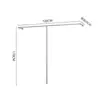Prateleira de display para loja de roupas cabide de chão cabide de parede para roupas femininas roupas infantis cabide de parede em aço inoxidável cabide de parede com suporte lateral