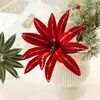 Flores de Navidad nuevas, arreglos florales artificiales, flores secas para decoración de ambiente festivo, adornos de flores eternas estilo europeo, decoraciones para árbol de Navidad