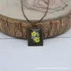 28*35mm Retangular Pedra do Tempo Base de Liga com Borda de Flor de Rosa Base de Pingente para Porta-Retrato Fabricante Atacado