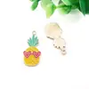 1 Colgante de Goteo de Aceite Vegetal Zanahoria Cactus Piña Encanto Creativo Pulsera DIY Collar Colgante Pequeño