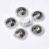 Venta al por mayor del fabricante 10,12,14,16mm Redondo Satélite Diamante de Imitación Borde Cosido a Mano Diamante DIY Adorno para la Cabeza Accesorios para el Cabello Accesorios para Zapatos