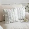 Funda de almohada transfronteriza lista para usar Árbol de Navidad Estrella de cinco puntas Funda de almohada para sofá Decoración navideña Regalo de vacaciones Venta al por mayor