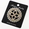 Broche de Aleación de Gama Alta para Mujer, Lujo Ligero con Pedrería, Elegante Pin Fijo Antiexposición, Accesorio para Abrigo con Diseño Floral