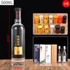 Garrafa de Licor de Vidro 0,50kg Pacote Garrafa de Vinho Garrafa de Vinho Selada com Tampa Garrafa de Vinho Doméstica Garrafa de Vinho Especial para Casamento terno